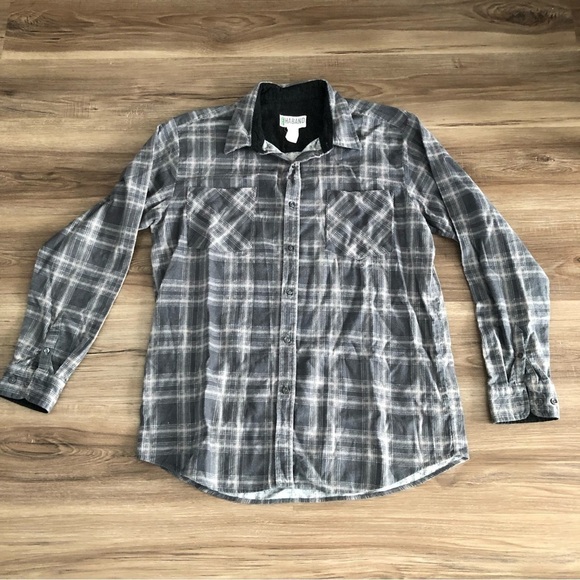 HABAND Quality Comfort Set Of 2 Flannel Button Down Men Size Medium - Picture 3 of 12